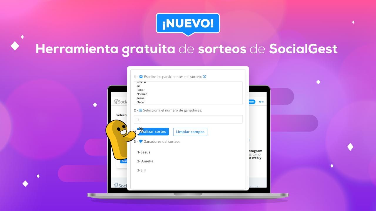 ¡Nuevo! La herramienta gratuita para sorteos y concursos de SocialGest