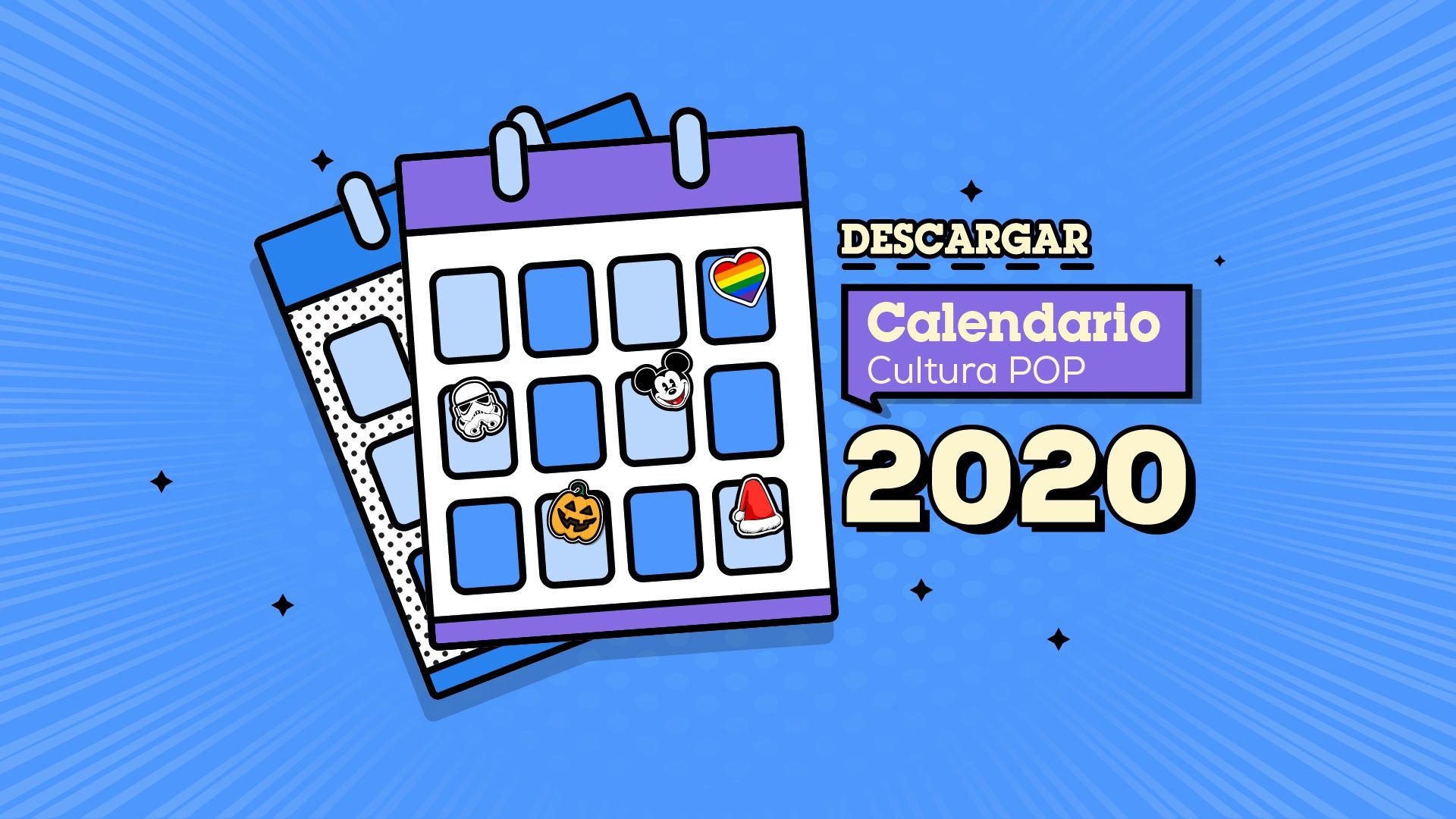 Calendario de Cultura Pop 2020 para el Community Manager