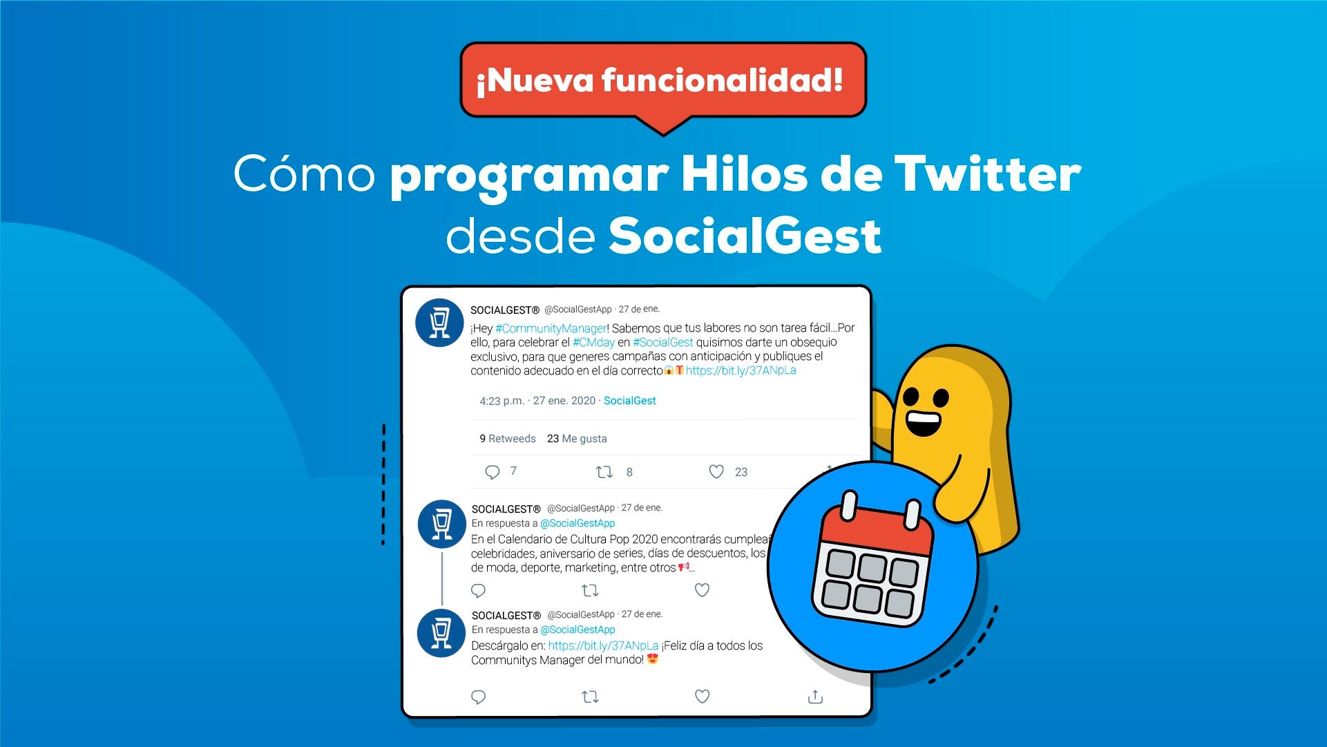 ¡Nueva funcionalidad! Programar Hilos de Twitter