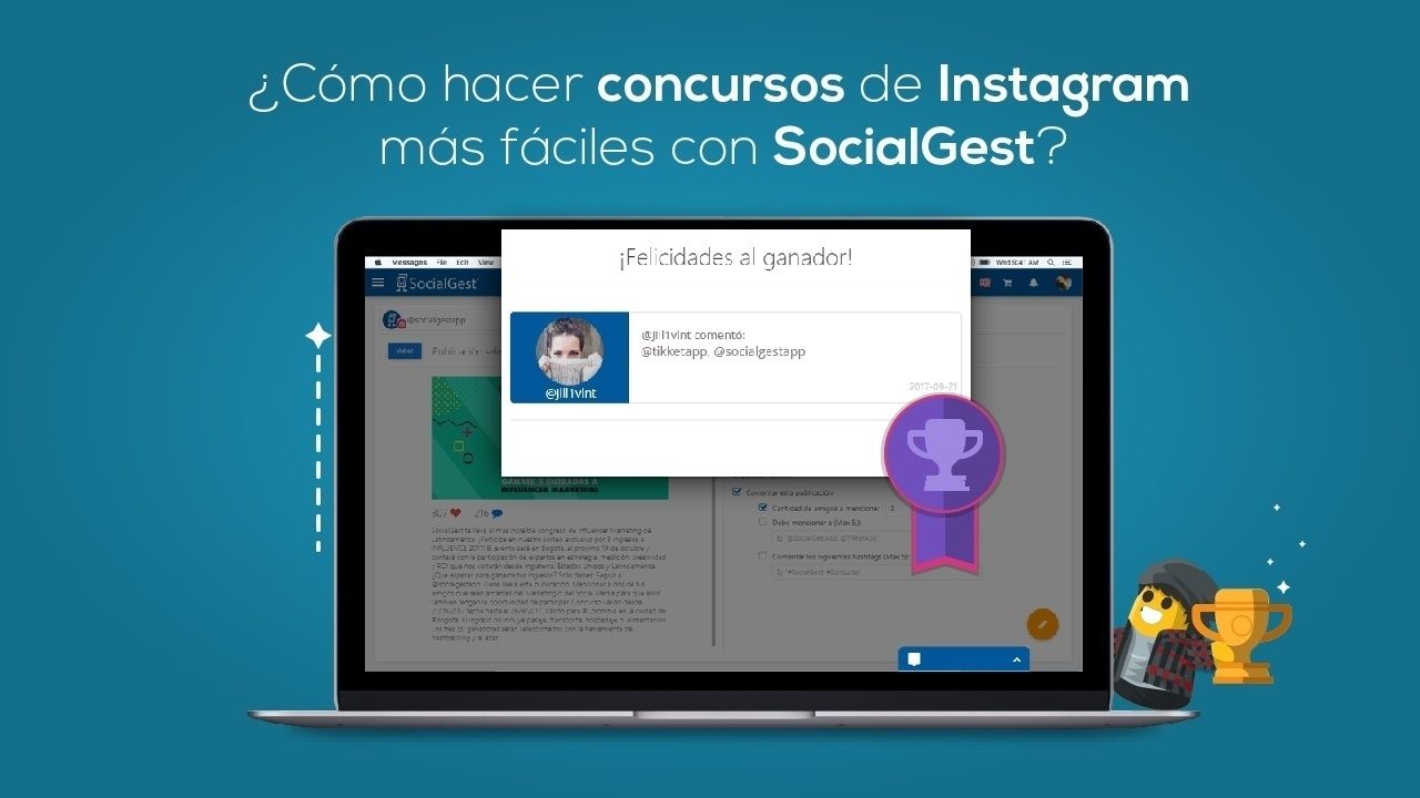 ¿Cómo hacer concursos de Instagram más fáciles desde SocialGest?