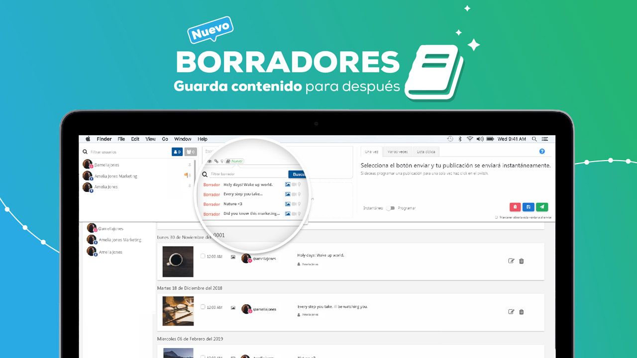 ¡Nuevo! Borradores para guardar tus copys en SocialGest