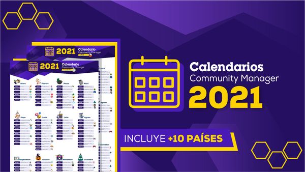 Calendario Community Manager 2021 | Descargable |GRATIS