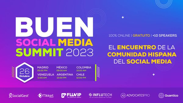 Buen Social Media Summit 2023: El congreso online de marketing digital y redes sociales