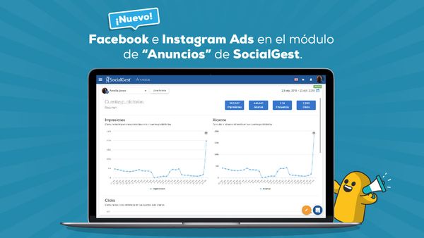 ¡Nuevo! Facebook Ads e Instagram Ads en el módulo de "Anuncios" de SocialGest