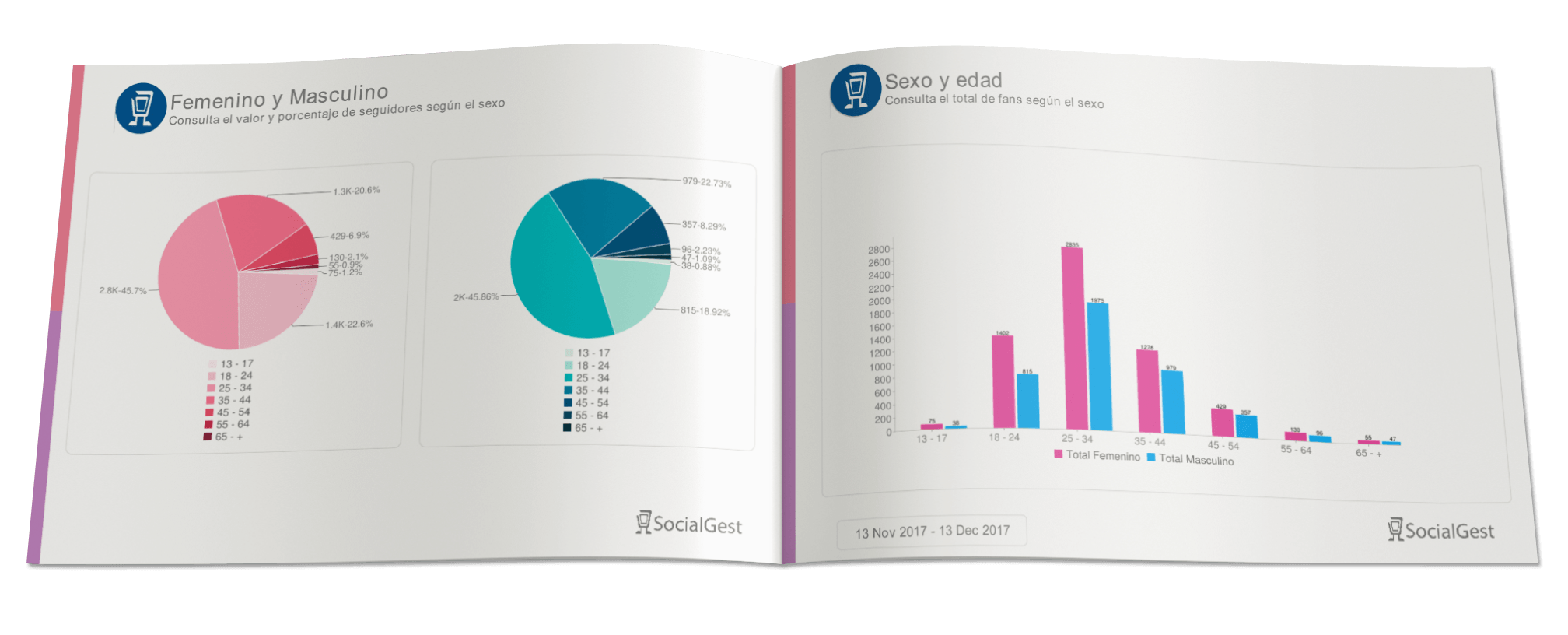 Informe de redes sociales en SocialGest