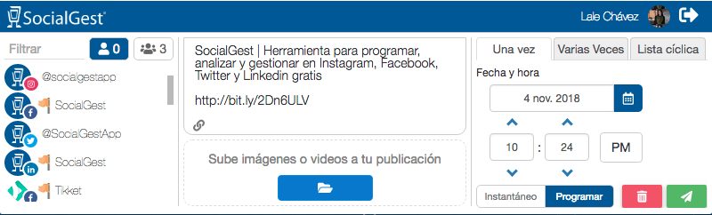 Extensión SocialGest para Chrome