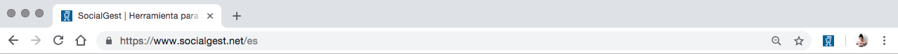 Toolbar extensión chrome socialgest
