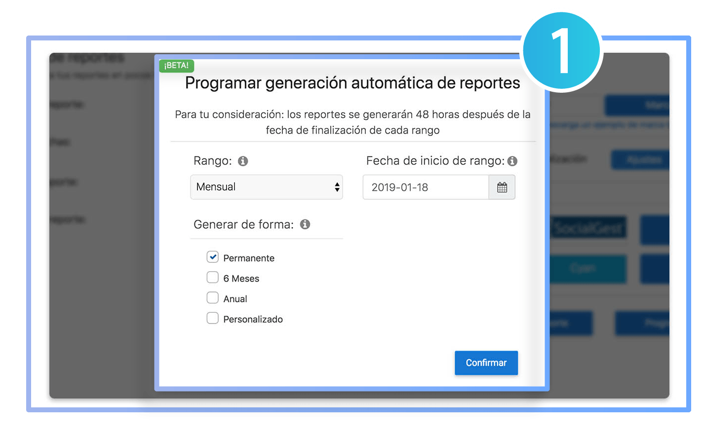 Informes PDF personalizados y programados de redes sociales