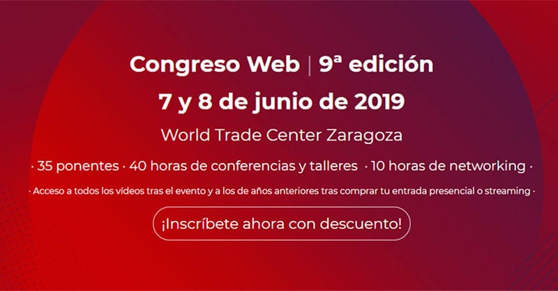 Congreso Web 2019 Eventos Zaragoza España