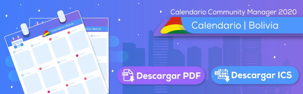 Calendario Community Manager 2020