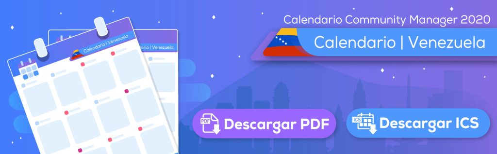 Calendario Community Manager 2020