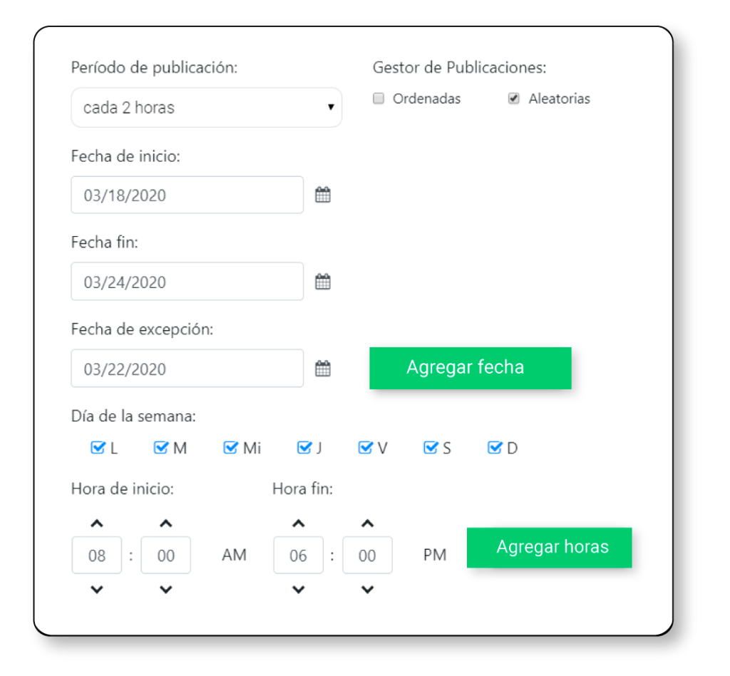 Crear lista cíclica para redes sociales paso 3