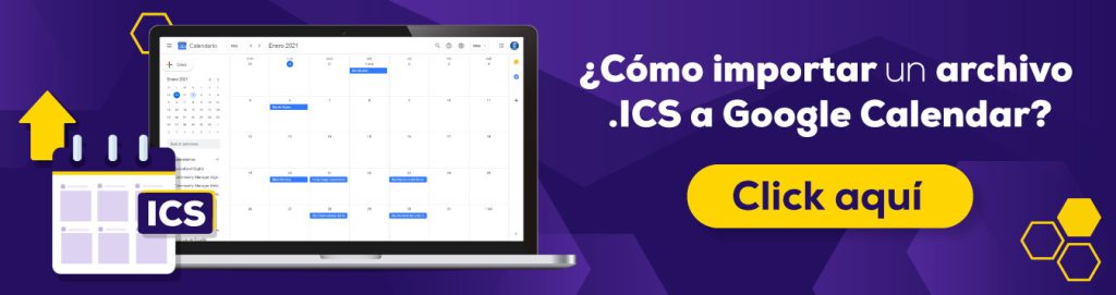 Cómo importar archivo ics a google calendar