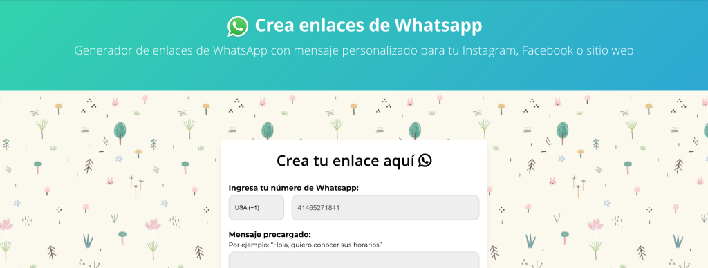 Generador de enlaces de WhatsApp