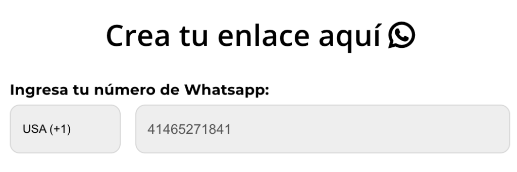 Generador de enlaces de WhatsApp