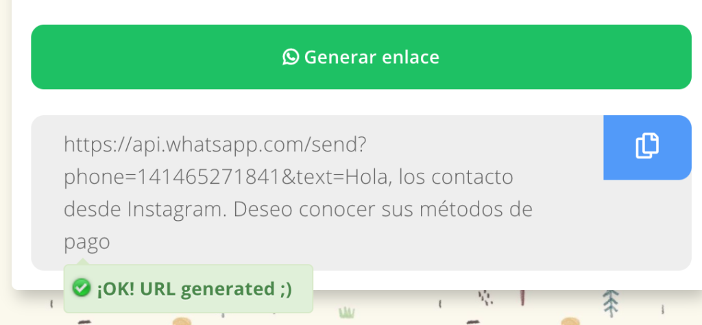 Generador de enlaces de WhatsApp