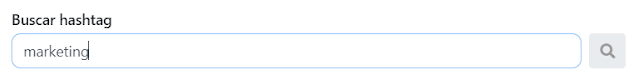 Buscador de hashtags en Instagram